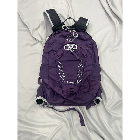 Osprey Tempest Jr Girls Youth Backpack AirScape Purple Hiking Camping School EUC - Picture 1 of 5